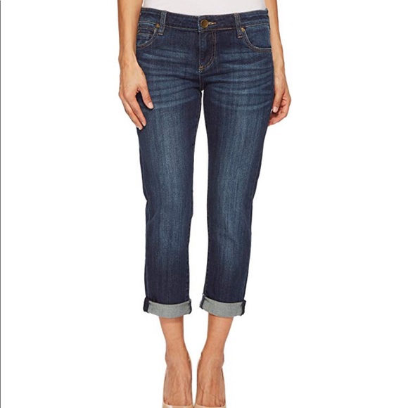 Kut from the Kloth Denim - NWT Catherine Boyfriend Petite Dark Wash Size 6P